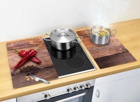 Set di copri fornelli in vetro temperato 2 pz 30x52 cm Pepper – Allstar