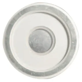 Plafoniera Contemporanea Loop Metallo Foglia Argento Led 60W