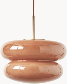 Lampada a sospensione in vetro opale Baya