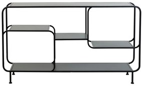 Libreria in metallo nero 141x81,5 cm Winston - Light & Living