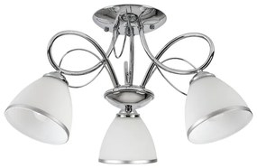 Brilagi - Plafoniera FRED 3xE27/60W/230V Ø 59 cm cromo lucido