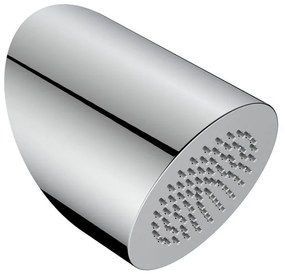 Soffione doccia Delfi Tondo in inox cromato anticalcare 1 getto