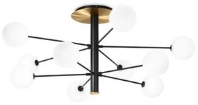 Lampada da soffitto cosmopolitan pl10 nero ottone