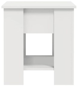 Tavolino da salotto bianco 101x49x52 cm in legno multistrato