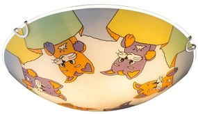 Globo 40606 - Plafoniera per bambini KIDDY 2xE27ILLU/60W/230V