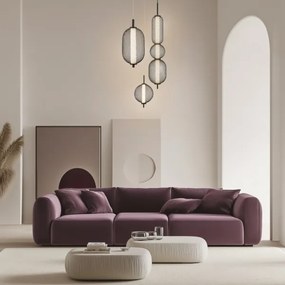 Lampadario LED sospeso con cavo PUMA LED/15W/230V Ø 14 cm nero