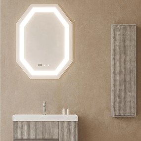 Colonna per mobile bagno PORTOFINO 1 anta P 16 x L 33.7 x H 139 cm grigio antico cannettato