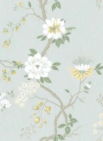 Cole & Son Carta da parati Camellia - Lemon/ Sage