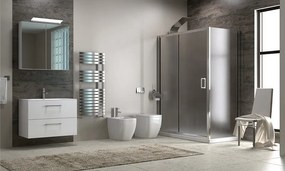 Box doccia angolare 120x80 vetro opaco altezza 180cm  K410NS - KAMALU