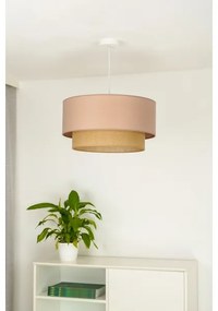 Duolla - Lampadario a sospensione con filo BOHO 1xE27/15W/230V diametro 45 cm beige/marrone