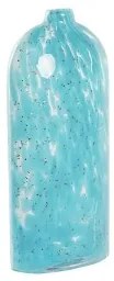 Vaso DKD Home Decor 12,5 x 6,5 x 28 cm Cristallo Azzurro Mediterraneo