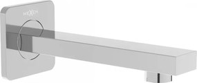 Mexen Cube beccuccio per vasca da bagno a parete, cromo - 79370-00