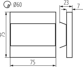 Kanlux 26848 - Lampada per scale TERRA LED/0,8W/12V 4000K
