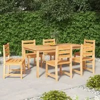 Set da Pranzo da Giardino 7 pz in Legno Massello di Teak 3157189