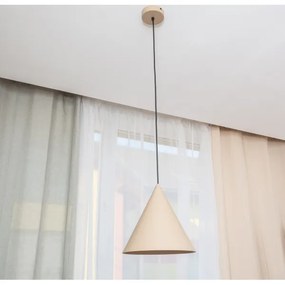 Lampadario a sospensione ETNA II 1xE27/15W/230V Ø 25 cm beige