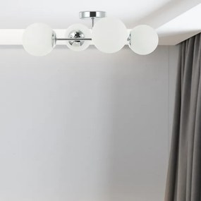 Plafoniera MADDIE 4xE14/5W/230V cromo lucido