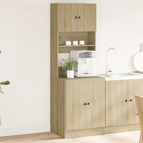 Mobile da cucina rovere sonoma 60x50x180 cm legno multistrato