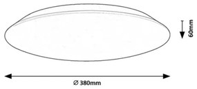 Rabalux 71124 - Plafoniera LED RORIK LED/24W/230V 4000K 38 cm
