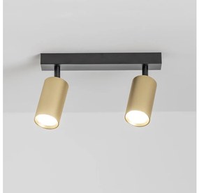 Brilagi - Faretto SELE GOLDEN 2xGU10/30W/230V nero/oro