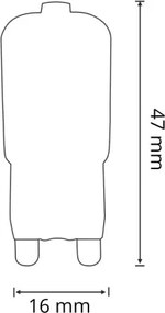 SET 3x Lampadine LED G9/2,5W/230V 3000K