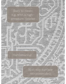 Tappeto da interno/esterno rotondo grigio/avorio ø 160 cm Duet Kona – NORTHRUGS