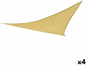Vele parasole Aktive Triangolare Crema 360 x 0,5 x 360 cm (4 Unità)