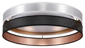 Duolla-Plafoniera LED ROLLER DUO SH. LED/24W/230V diametro 45 cm argento/nero