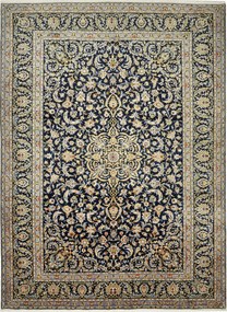 Kashan Tappeto persiano 280 x 380 Blu (Iran) Annodato A Mano