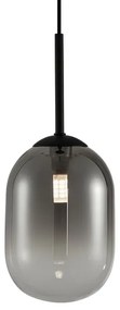 Lampadario a sospensione con filo ALIAS 1xG9/8W/230V diametro 12 cm nero/grigio