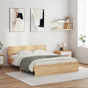 Giroletto Con Testiera Rovere Sonoma 140x190 Cm /