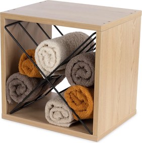 Portabottiglie in frassino di colore naturale numero di bottiglie 12 36,5x36x29 cm Macon - Compactor