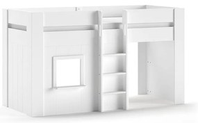 Letto rialzato in pino bianco 90x200 cm RENO - Vipack