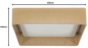 Brilagi - Lampada LED dimmerabile VELVET SQUARE LED/24W/230V + telecomando marrone