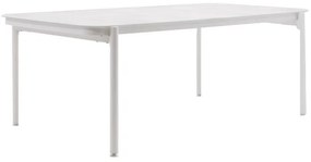 Tavolo da pranzo per giardino Sigma NATERIAL in acciaio con piano in vetro grigio per 8 persone 104.5x200cm