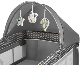 Lionelo - Culla da viaggio SVEN PLUS grigio