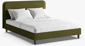 Letto imbottito Aveline in bouclé Baloo - 180x200 cm