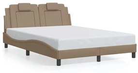 Giroletto Con Luci Led Cappuccino 140x200 Cm İn Similpelle /