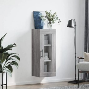 Mobile a parete grigio sonoma 34,5x34x90 cm