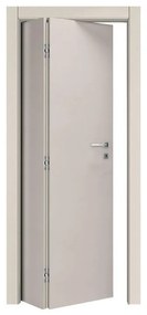Porta interna pieghevole a libro asimmetrica Leda in legno colore beige, L 70 x H 210 cm, apertura a sinistra