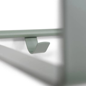 Attaccapanni da parete verde polveroso in metallo con scaffale 100 cm Rex – Spinder Design