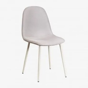 Confezione da 2 sedie da pranzo Glamm Deluxe Beige Crema & Lino - Sklum