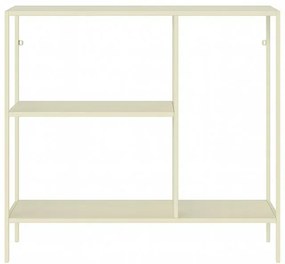 Mobile multiuso 80x80h cm in metallo beige con vano e ripiani a giorno Jungle