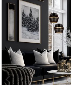 Lampadario a cavo PARIS 2xE27/60W/230V nero/oro