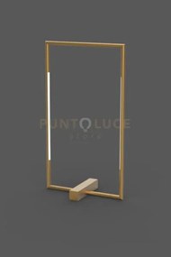 Tubular  lampada da tavolo rettangolare tubolare oro, led 8w, 960lm...