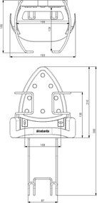Supporto per asse e ferro da stiro - Brabantia