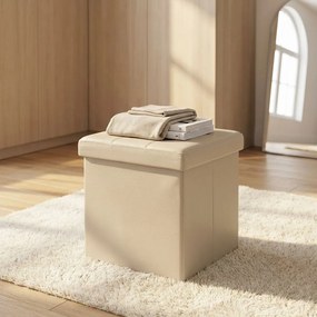 ZARA - pouf quadrato in ecopelle