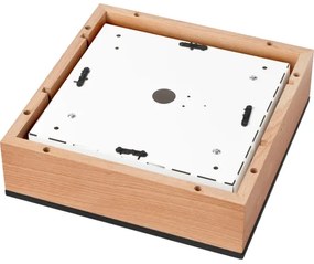 Plafoniera OAK SQUARE 2xE27/15W/230V 31x31 cm quercia/nero