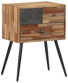 Comodino 47x31,5x60 cm in Legno Massello di Teak