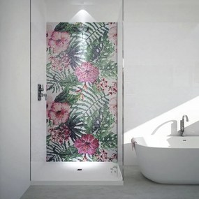 Mosaico vetro Jungle Flower L120 X H240CM multicolore, 32 pezzi