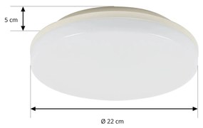 Prios Artin plafoniera LED, rotonda, 22 cm